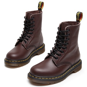 Stivali da <span class=keywords><strong>Donna</strong></span> alla Moda con Plateau a Metà Polpaccio, Taglie Grandi, in Vera <span class=keywords><strong>Pelle</strong></span> Bovina, Scarpe Chunky da <span class=keywords><strong>Donna</strong></span>, <span class=keywords><strong>Stivaletti</strong></span> Midi da <span class=keywords><strong>Donna</strong></span> Stile College - Product Image 5