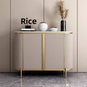 Moderno y Elegante Mueble de Almacenamiento para Entrada de 4 Puertas, Ahorra Espacio, Duradero, Aparador de Madera, Mueble Separador para Sala de Estar - Product Image 1