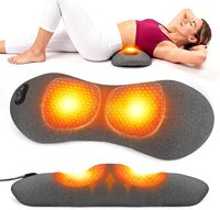 Eveekon Luftkompressions-Lendenmassagegerät mit Wärme, Vibration und Streckungstherapie, Memory-Schaum Unterer Rückenstütze Rückenmassagegerät