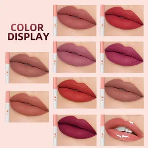 New 10 Pack Matte Non Staying Cup Lip Color Lip Glaze Set Liquid Lipstick Velvet Makeup