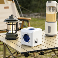 Multiprise cube 16A France, 3 prises CA, 1 USB-C PD20W, 2 USB-A, certifiée CE pour usage domestique en France