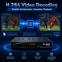 Q-Box Dijital Uydu Alıcısı Full HD 1080P DVB-S2 T2 Combo WiFi'lı Plastik ve Metal Set Üstü Kutu Dekoder 12 Ay Garantili