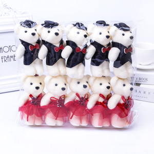 Bán buôn kim cương gấu phim hoạt hình bó hoa gấu búp bê bọt gấu hoa vật liệu đóng gói 10 cái/túi Ngày Valentine - Product Image 4