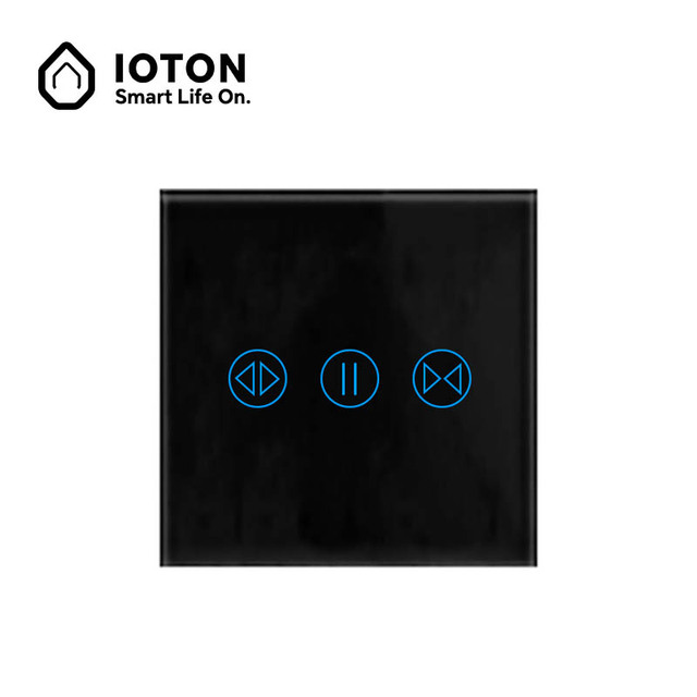 OneSmart Tuya Zigbee Smart Curtain Switch 1 Gang Touch Control Glass Panel App Remote Voice Alexa Google for Hotel Office Home