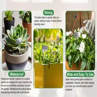 10 pièces étiquettes de plantes en métal marqueurs d'étiquettes de jardin réutilisables plantation marqueurs de jardinage pour plantes légumes herbe semis fleurs