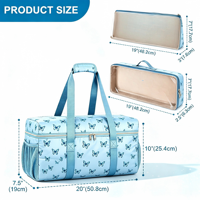 Ensemble de 3 supports pour tuiles de mahjong en polyester imperméable, sac fourre-tout à fermeture éclair, grande capacité de rangement, garantie à vie, couleur personnalisable