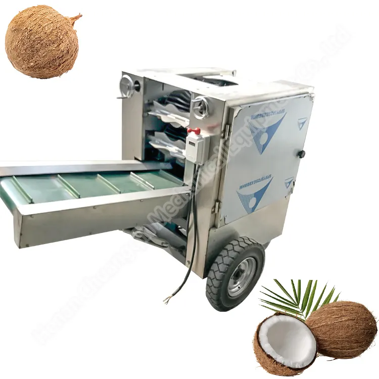 Brown Peeling Coir Fiber Abgeschält Kokosnuss schale entfernen Schälmaschine Coconut De Husking Machine