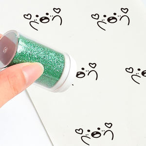 Estuche transparente Sello iridiscente Compra a granel Logotipo personalizado Diseño de etiqueta Logotipo entintado Sello - Product Image 6