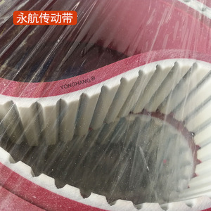 สายพานไทม์มิ่งยี่ห้อ Yonghang รุ่น AT10-6850-506apl สำหรับเครื่องเจียรขอบกระจก ทนทานต่อการสึกหรอ สีแดง ไร้รอยต่อ - Product Image 3