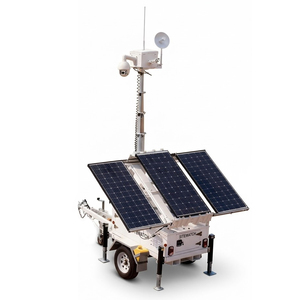 Caméra <span class=keywords><strong>de</strong></span> <span class=keywords><strong>sécurité</strong></span> mobile sur remorque WIFI 4G 5G avec surveillance à distance pour la surveillance des lieux publics - Product Image 1