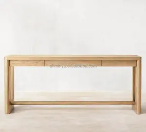 现代美式客厅家具木制控制台桌法国当代控制台桌
