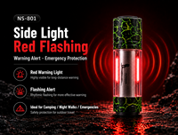 Lampe torche LED rechargeable étanche IP55 avec laser 186 pour le camping, mini lampe UV 395nm en aluminium, faisceau de 300-400M