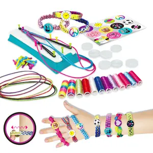 Kinder stricken Mädchen DIY Kunststoff Mode Hand Seil Stricken Kunststoff Maschine Mädchen Spielzeug Weihnachten Geburtstag Geschenke