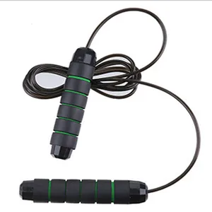 Adjustable Steel Wire Pvc Speed Heavy Jumping Handle Weighted Jump Skipping Rope