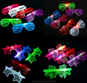 2021 led new years glasses flashing heart shaped christmas carnival eyeglasses - Product Image 6