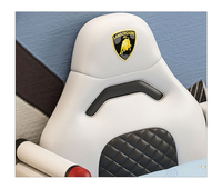 Car Design Racing Guardrail Single Bed Children's Car Bed Furniture for Boy's Bedroom Bed Room Set