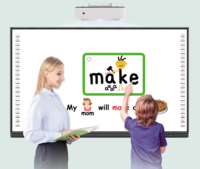 Tableau blanc interactif intelligent multi-touch tout-en-un de 98/108 pouces avec haut-parleurs et Wi-Fi