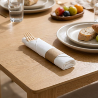 Ensemble de couverts écologiques jetables en bois naturel, ustensiles de cuisine en bambou en gros pour événements en plein air