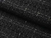 Tissu bouclé en tweed tissé avec fil métallique en polyester pour manteaux, chaussures, chapeaux, sacs, pantalons, jupes et artisanat