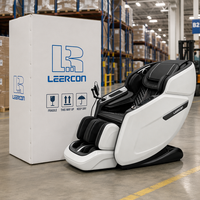 LEERCON Fauteuil de massage 4D AI à double cœur de précision, simulation humaine, zéro gravité, balayage biométrique complet du corps, bien-être commercial, tarif payé