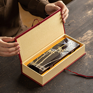 โต๊ะน้ำชาแบบสองด้านลายดอกไม้เคลือบเงา ของตกแต่งบ้าน กล่องของขวัญ - Product Image 3