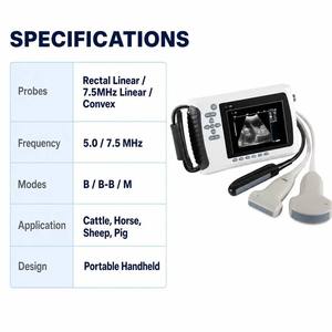 Escáner <span class=keywords><strong>de</strong></span> Ultrasonido Veterinario Portátil EX-20, Sistema Completamente Digital para Perros y Gatos, Ultrasonido Veterinario Portátil con Acero Inoxidable - Product Image 5
