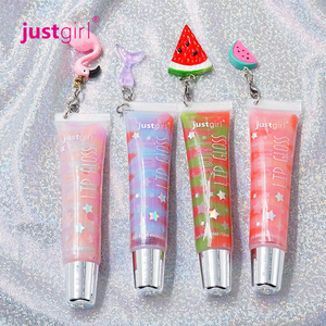 Just girl-brillo de labios para niñas, maquillaje personalizado, Etiqueta Privada, haga su propio logotipo, llavero de brillo de labios, <span class=keywords><strong>precio</strong></span> barato, venta al por mayor - Product Image 4