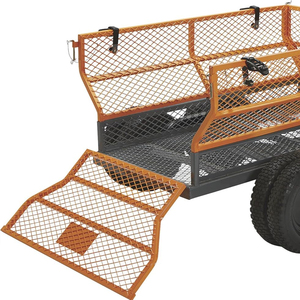 Remorque à benne basculante RCM <span class=keywords><strong>ATV</strong></span> UTV, remorque de jardin robuste de 1600 lb, remorque à benne basculante à tirer derrière - Product Image 5