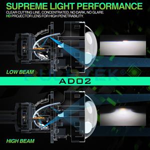 BULBTEK Đèn <span class=keywords><strong>LED</strong></span> Xe Ô Tô AD02 24V Không Lắp Đặt Hư Hỏng H4 H7 HB3 HB4 300W 25000 Lumen <span class=keywords><strong>LED</strong></span> Ống Kính Máy Chiếu 3Inch BiLED 9005 9006 - Product Image 5