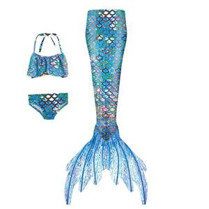 Princesa sirena niños traje de baño con colas de sirena niña traje de baño ropa de playa niños traje de baño con colas de sirena - Product Image 4