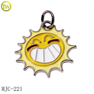 Necklace Pendant 3D Bowknot Logo Enamel Metal Charms For Jewelry Decorative Metal Swimwear Pendant