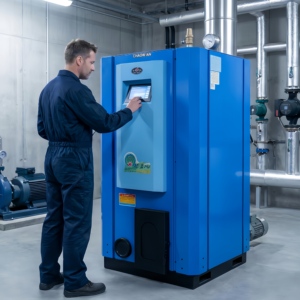 Caldaia <span class=keywords><strong>a</strong></span> Pellet Biomassa Intelligente con Accensione Automatica per Riscaldamento Domestico, Direttamente dalla Fabbrica - Product Image 4