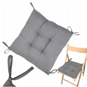 Cuscino per Sedia Imbottito Spesso con Bottoni, Antiscivolo a Quattro Angoli, Morbido Tappetino Imbottito per Sedie da Pranzo e Ufficio - Product Image 1