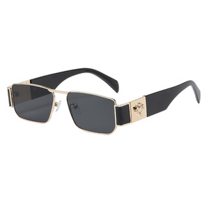 <b>Sunglasses</b> <b>Square</b> Metal Frame Polarized UV400 Unisex Fashion Sun Protection Adult - Product Image 4