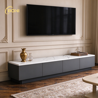 Meuble TV moderne minimaliste en bois de style mid-century, meuble de rangement sur pied pour salon, hôtel, chambre à coucher
