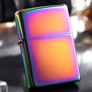 Briquets à <span class=keywords><strong>kérosène</strong></span> pour cigarettes et cigares en métal argenté de luxe personnalisés avec logo, accessoires pour fumeurs - Product Image 3