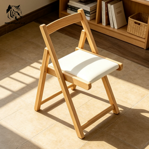 original factory low cost customize logo small moq eco-friendly <b>dining</b> chair new design <b>dining</b> room furniture wood <b>folding</b> chair - Product Image 5