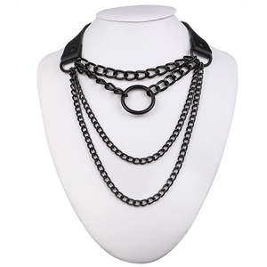 Choker Collar Lock สร้อยคอโกธิค,เครื่องประดับพังค์โกธิคสไตล์ฮาราจูกุสีดำอุปกรณ์เสริมความงามแนวกรันจ์ - Product Image 4