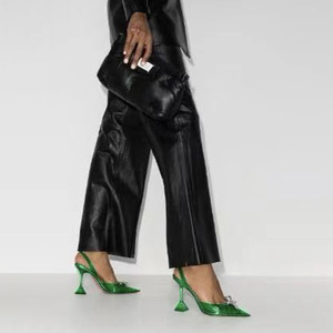 Chaussur Femm Designer Summer Sandals Bow Female Heels <b>Shoes</b> for Ladies 2025 - Product Image 5