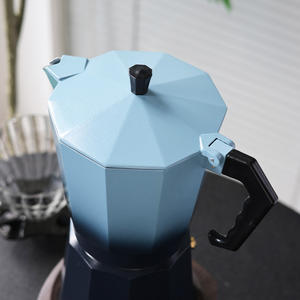 Accesorios reemplazables azules degradados exclusivos del fabricante para <span class=keywords><strong>Espresso</strong></span> Moka Pot Custom Mokapot Business Coffee Tool - Product Image 2