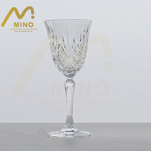 Set di Calici da <span class=keywords><strong>Vino</strong></span> Vintage in Cristallo Trasparente, Bicchieri da <span class=keywords><strong>Vino</strong></span> Rosso e Bianco con Incisioni per Matrimoni, Banchetti ed Eventi - Product Image 3