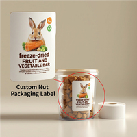Impression personnalisée d'étiquettes adhésives imperméables pour produits pour animaux de compagnie autocollant d'emballage alimentaire pour animaux de compagnie étiquettes de suppléments pour animaux de compagnie