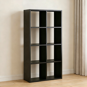 Estantería Metálica <span class=keywords><strong>Blanca</strong></span> Abierta Tipo Cubo, Estantes Modulares Resistentes, Librería Moderna para Sala de Estar, Oficina en Casa, Dormitorio - Product Image 3