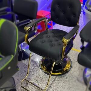 Modern Barber Shop Beauty Salon Black Green Pink Hydraulic Barber Styling <b>Chairs</b> - Product Image 2
