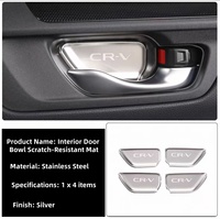 Protection de poignée de porte intérieure CR-V 2023 en acier inoxydable anti-rayures – Accessoires de modification automobile