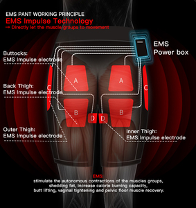 हिप बटकॉक और श्रोणि तल प्रशिक्षण के लिए बुद्धिमान एम्स शॉर्ट्स वायरलेस मांसपेशी सक्रियण तकनीक - Product Image 3