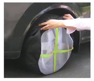 Couverture de <span class=keywords><strong>pneu</strong></span> antidérapante de voiture de maille de polyester noir Chaussettes de <span class=keywords><strong>pneu</strong></span> Couverture antidérapante de <span class=keywords><strong>neige</strong></span> - Product Image 3