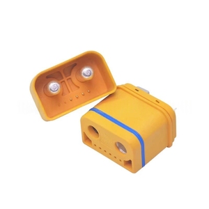 Conector Impermeable Amass AS300E Soldado por Ultrasonidos de 150A, Cobre Plateado con 2+6 Pines de Señal para Automoción RC de Alta Potencia - Product Image 4