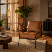 Fauteuil individuel de luxe minimaliste - Chaise d'appoint artisanale écologique pour salon, bureau ou usage de loisirs, style moderne du milieu du siècle