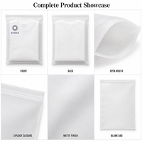Sacs Ziplock CPE mats personnalisés avec logo, sacs poly auto-scellants, emballage pour vêtements, pochette réutilisable pour vêtements, emballage d'expédition pour la vente au détail